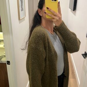 ZARA MOSS GREEN CARDIGAN
